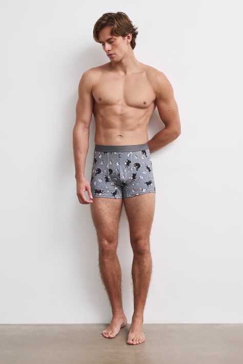Medicine Boxer aderenti da uomo in cotone con elastan pacco da 2 multicolore