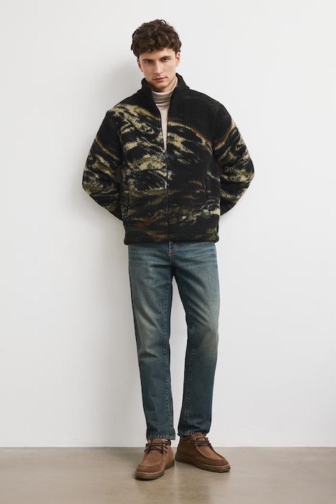 Bluza rozpinana męska polarowa multicolor RW26-BLM800