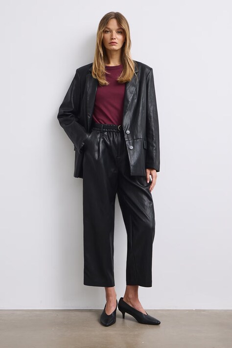Longsleeve damski bawełniany z elastanem interlock bordowy RW26-BUD052