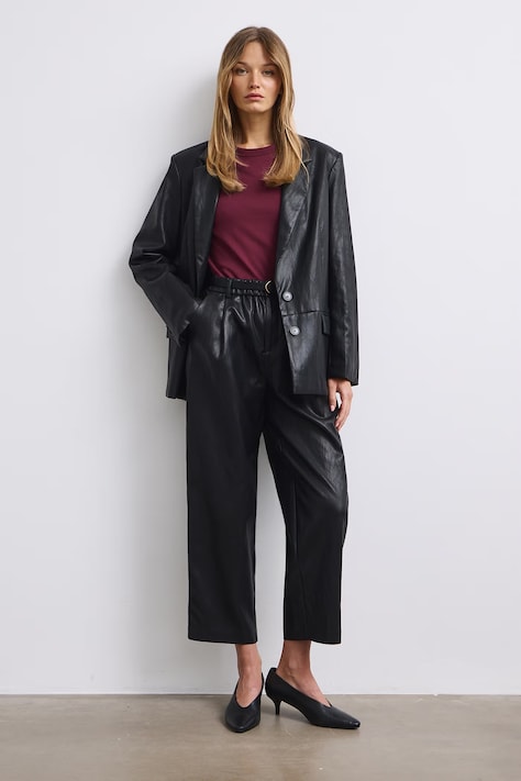 Longsleeve damski bawełniany z elastanem interlock bordowy RW26-BUD052