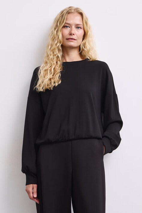 Medicine Longsleeve damski z wiskozą czarny