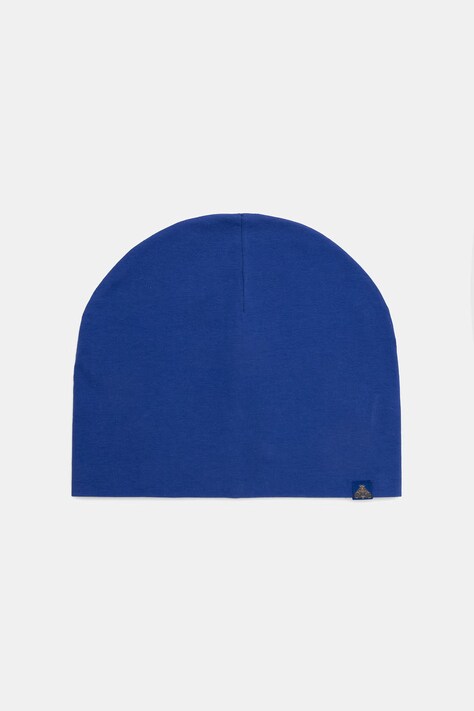 Medicine czapka beanie damska z bawełną niebieska