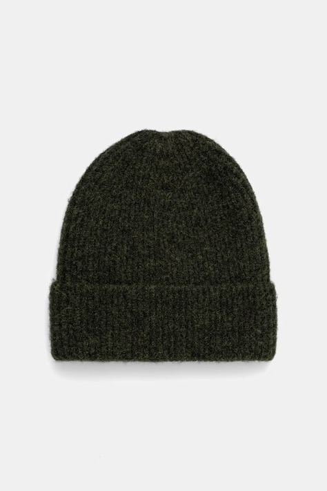 Medicine Czapka beanie damska z dodatkiem wełny zielona