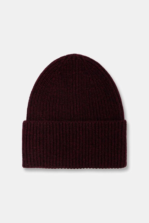 Medicine Czapka beanie damska kaszmirowa bordowa