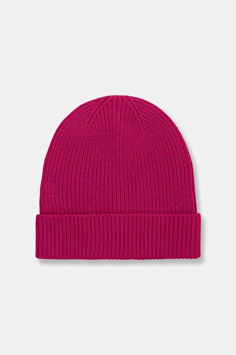 Medicine Czapka beanie damska z wełny merino różowa