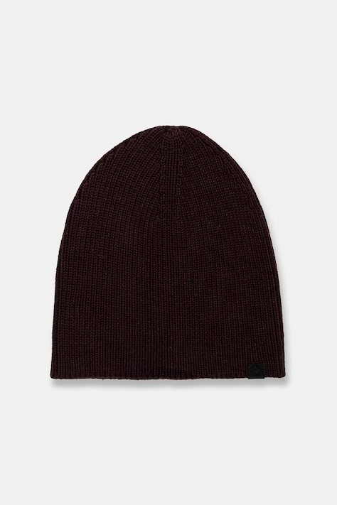 Czapka beanie męska z bawełną bordowa RW26-CDM051