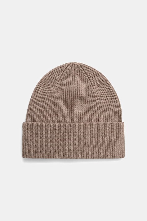 Medicine Czapka beanie męska z wełny merino beżowa