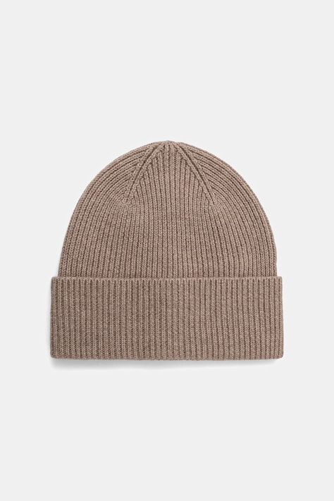 Medicine Czapka beanie męska z wełny merino beżowa