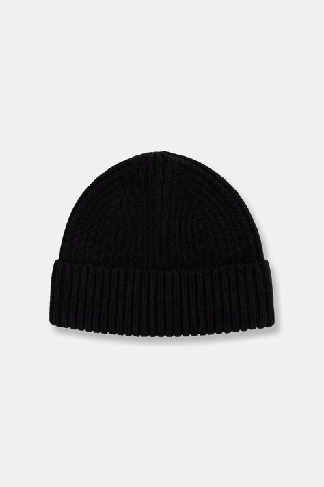 Czapka beanie męska bawełniana czarna RW26-CDM709