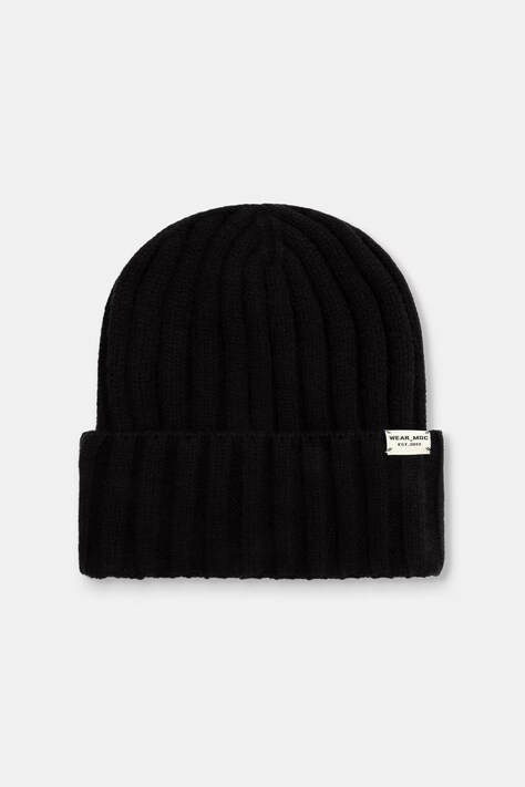 Medicine Czapka beanie męska z dodatkiem wełny czarna