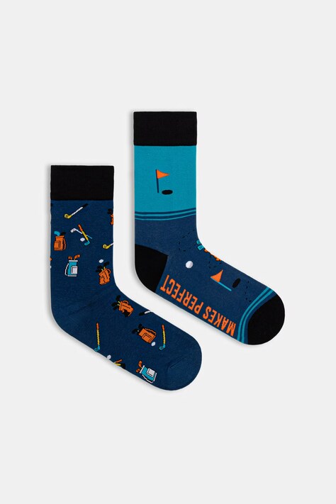 Skarpety 2-pack męskie z motywem zwierzęcym multicolor RW26-LGM103