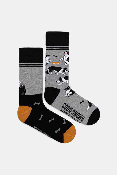 Skarpety męskie z bawełną z motywem zwierzęcym 2-pack multicolor RW26-LGM303