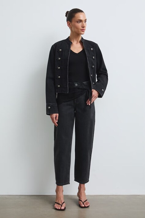 Medicine jeansy slouchy damskie czarne