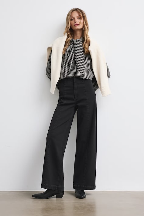 Medicine Jeansy wide leg damskie czarne