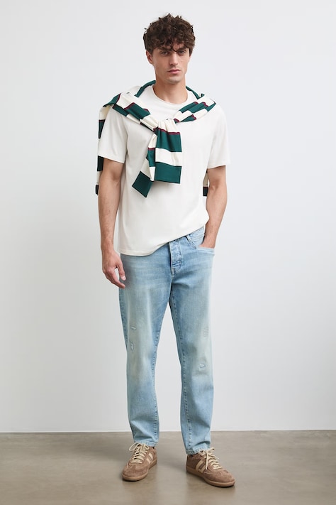 Medicine jeansy tapered męskie niebieskie