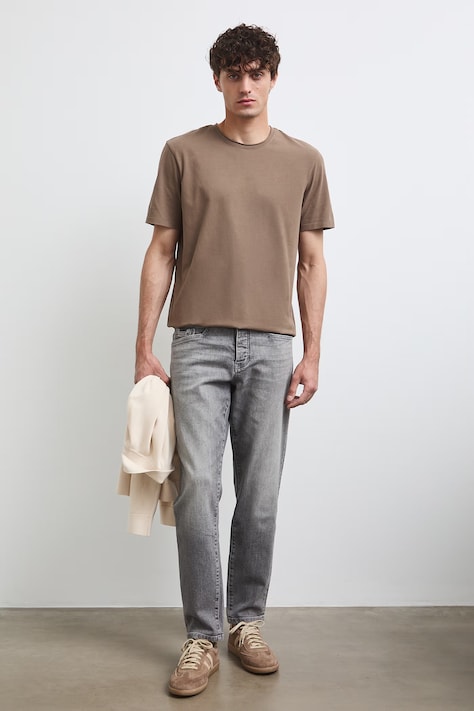 Medicine jeansy tapered męskie szare
