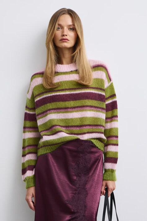 Medicine Sweter damski z wełną multicolor