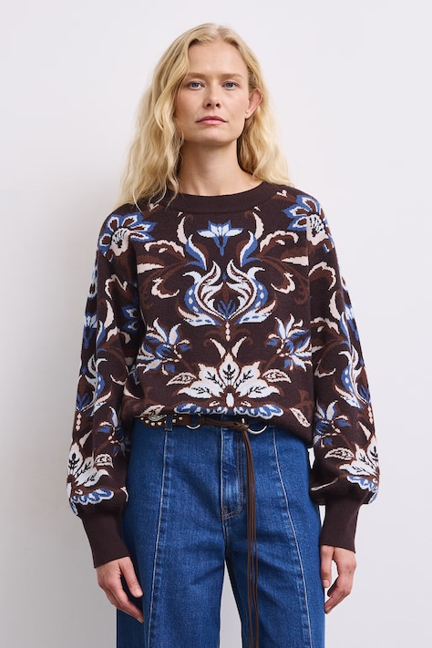 Medicine Sweter damski brązowy