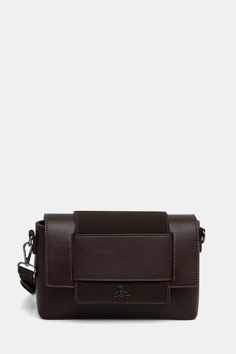 Crossbody kabelka dámska z imitácie kože hnedá RW26-TOD200