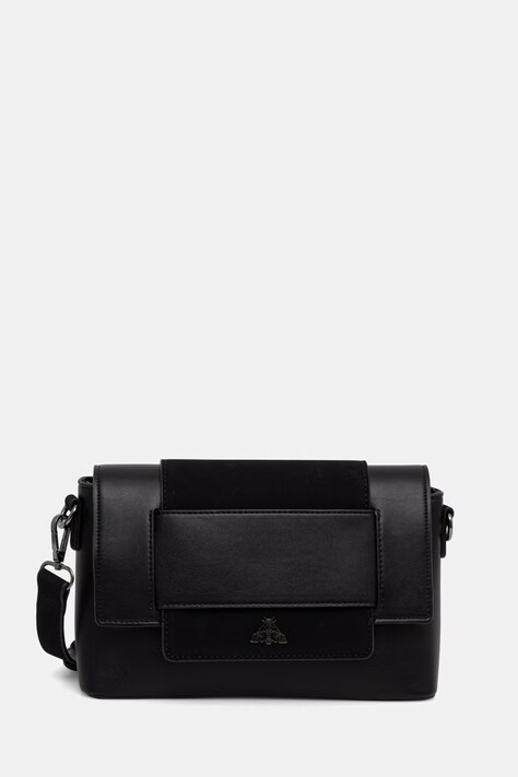 Medicine torebka crossbody damska z imitacji skóry czarna
