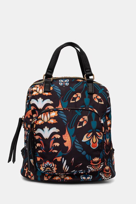 Plecak-torebka damska w kwiaty multicolor RW26-TPD800