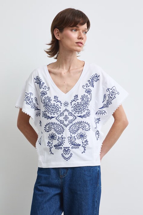 Medicine T-shirt damski bawełniany biały