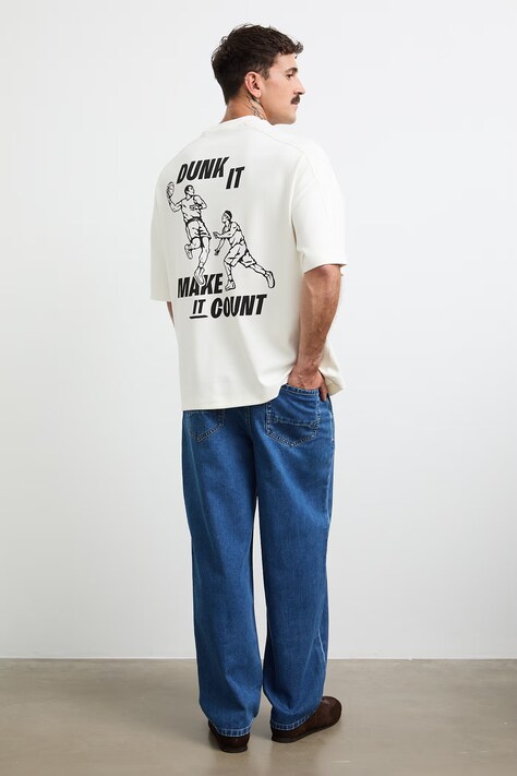 Medicine T-shirt męski z bawełną biały