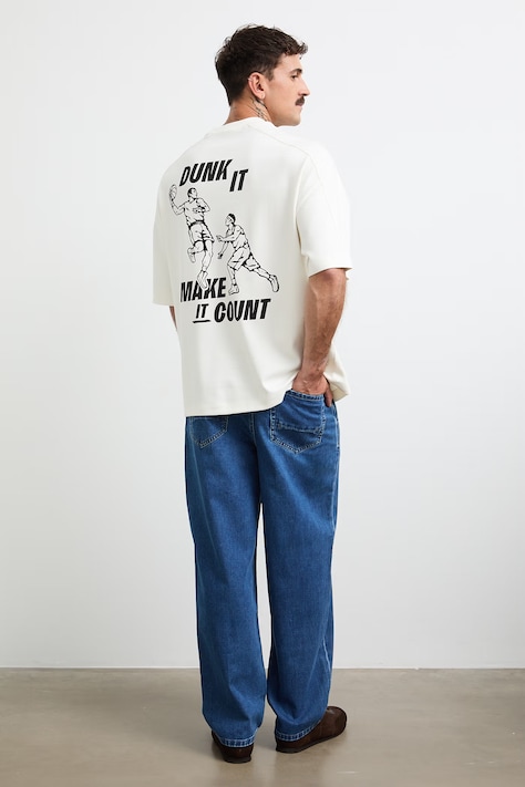 Medicine T-shirt męski z bawełną biały