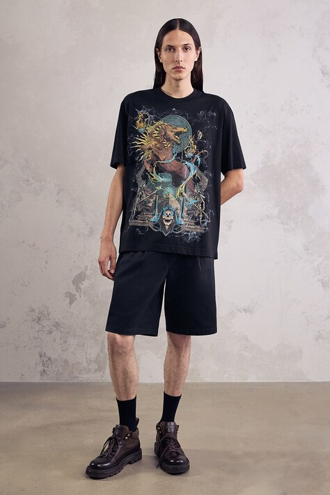 Medicine t-shirt ανδρικό βαμβακερό μαύρο