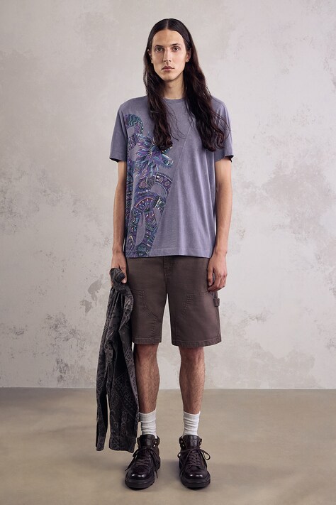 Medicine t-shirt ανδρικό βαμβακερό μωβ