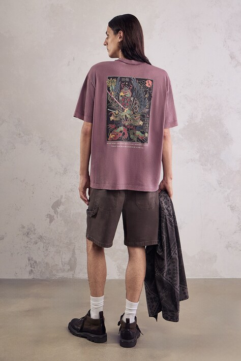 Medicine t-shirt ανδρικό βαμβακερό μπορντό