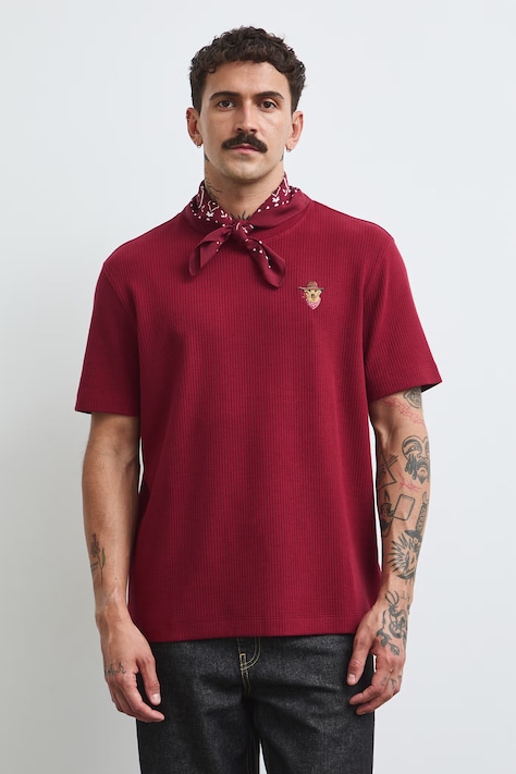 Medicine T-shirt męski bordowy