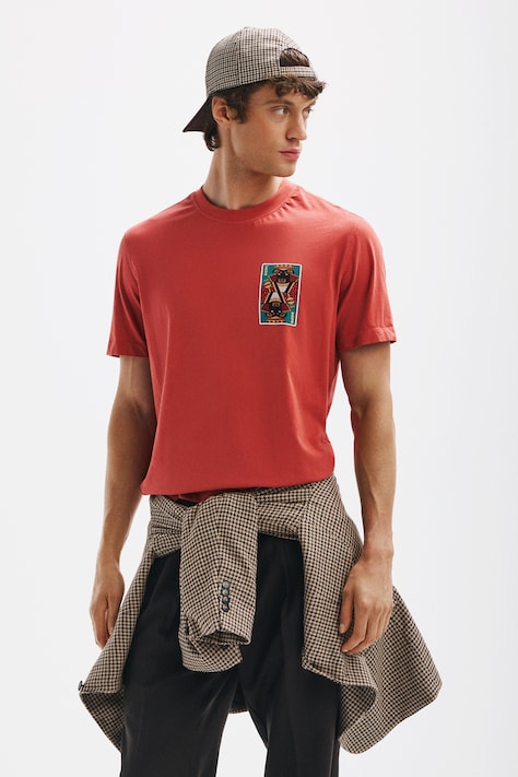 Medicine T-shirt ανδρικό βαμβακερό κόκκινο