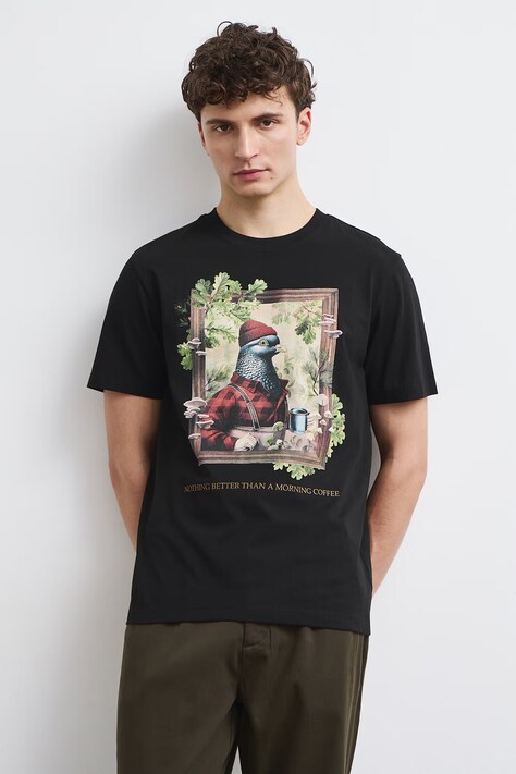 Medicine T-shirt męski bawełniany czarny