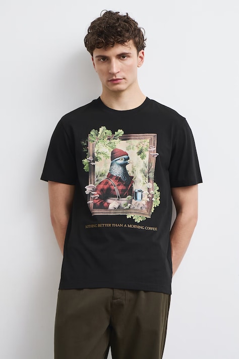 Medicine T-shirt męski bawełniany czarny