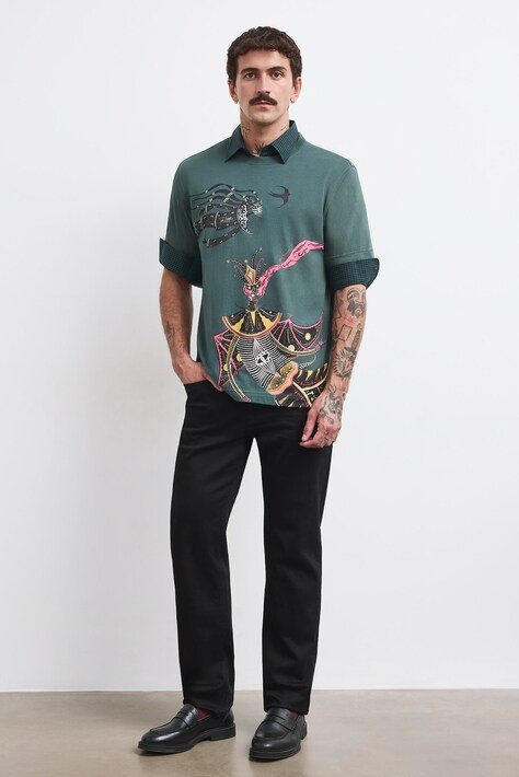 Medicine T-shirt męski bawełniany zielony