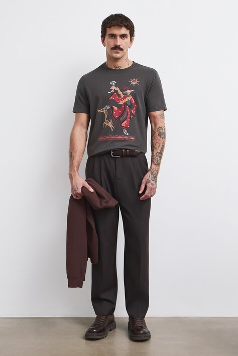 Medicine T-shirt męski bawełniany szary