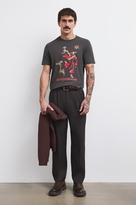 Medicine Majica za muškarce od pamuka siva