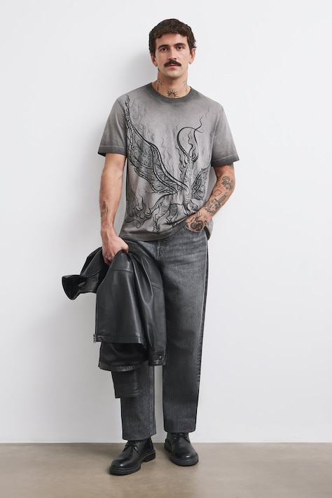 Medicine T-shirt męski bawełniany szary