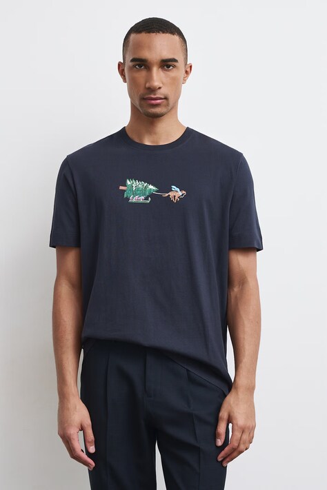 Medicine T-shirt męski bawełniany granatowy