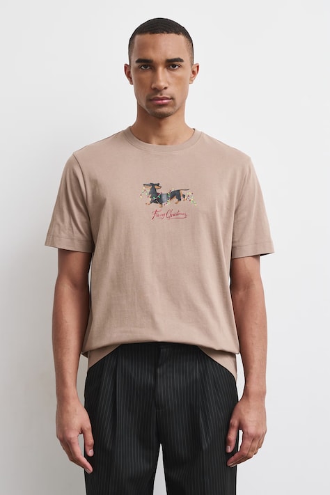 Medicine T-shirt męski bawełniany beżowy