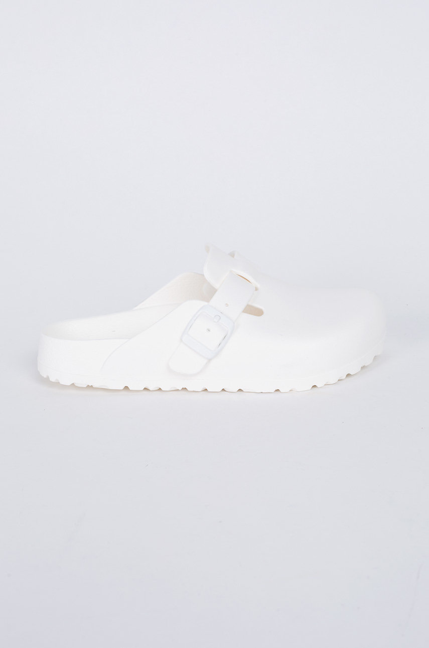 Birkenstock papuci Boston EVA femei, culoarea alb