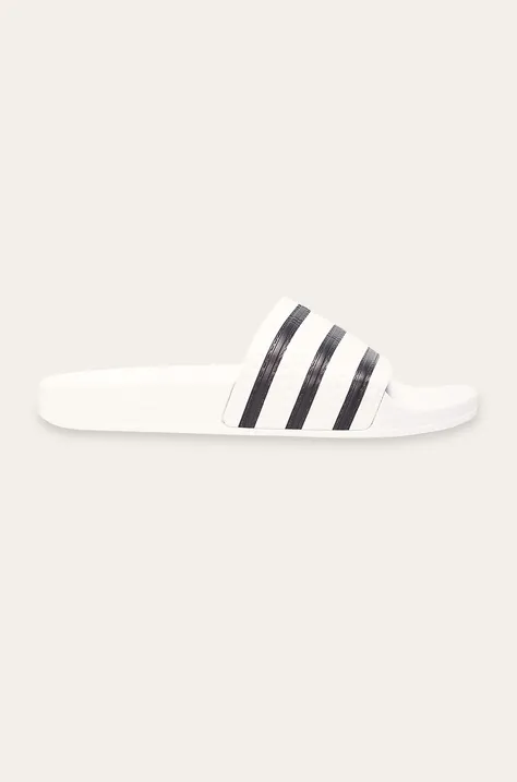 Παντόφλες adidas Originals χρώμα: άσπρο