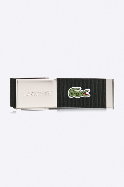 Ремінь Lacoste чоловічий колір чорний