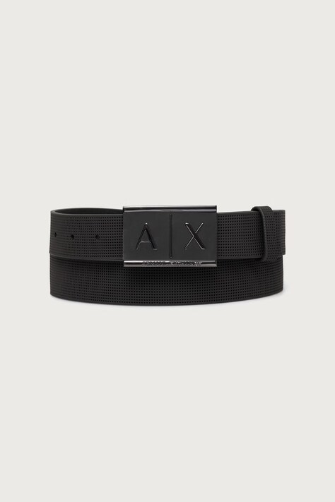 Armani Exchange Ремень для мужчин кожаный серый 951019 CC507