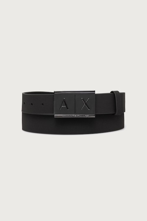 Armani Exchange Pasek męski skórzany szary 951019 CC507