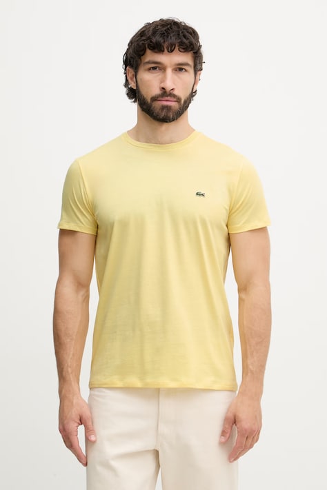Lacoste Тениска мъжка от памук жълта TH6709