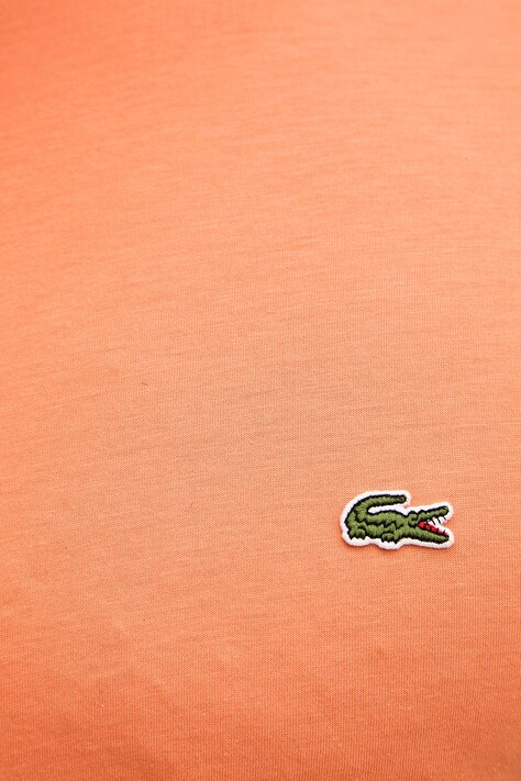 Lacoste футболка чоловіча бавовняна — SS18-TSM0SF, помаранчевий — фото 5