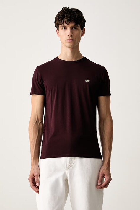 Lacoste футболка для мужчин из хлопка чёрная TH6709