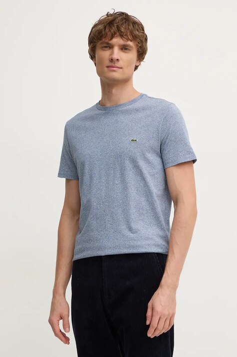 Хлопковая футболка Lacoste мужская однотонная TH6709